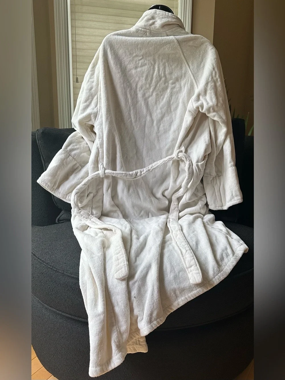 VINTAGE • Charter Club • 100% cotton • turkish • spa bath robe • white • small